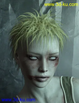 3D打印模型Nightmare Hair for Genesis 3 Female(s) and Male(s)的图片