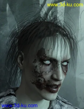 3D打印模型Nightmare Hair for Genesis 3 Female(s) and Male(s)的图片