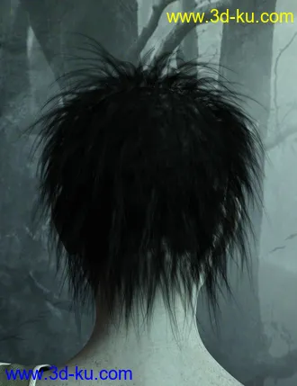 3D打印模型Nightmare Hair for Genesis 3 Female(s) and Male(s)的图片