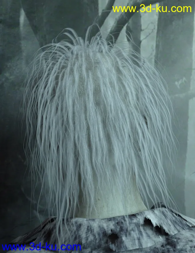 Nightmare Hair for Genesis 3 Female(s) and Male(s)模型的图片8