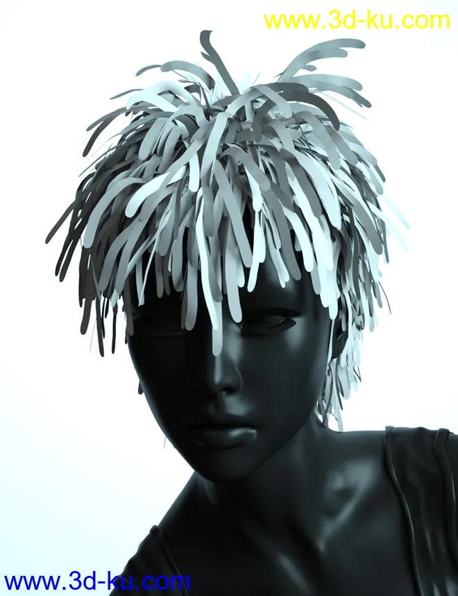 Nightmare Hair for Genesis 3 Female(s) and Male(s)模型的图片9