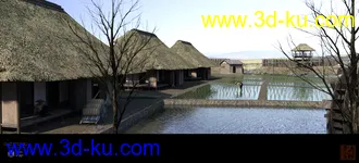 3D打印模型Ninja Village的图片