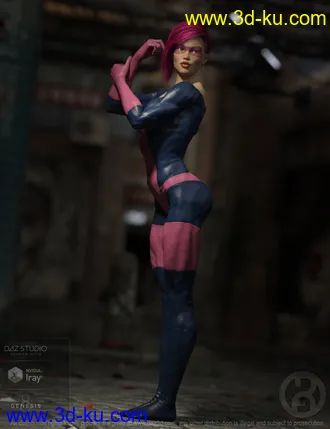 3D打印模型No Suit for Genesis 8 Female(s)的图片