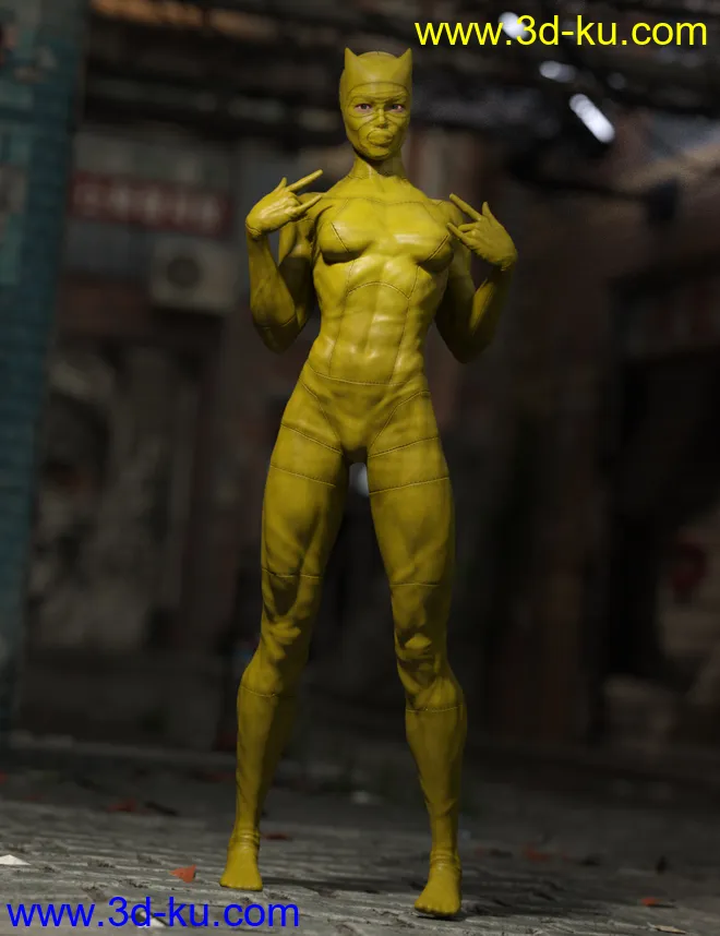 No Suit for Genesis 8 Female(s)模型的图片2