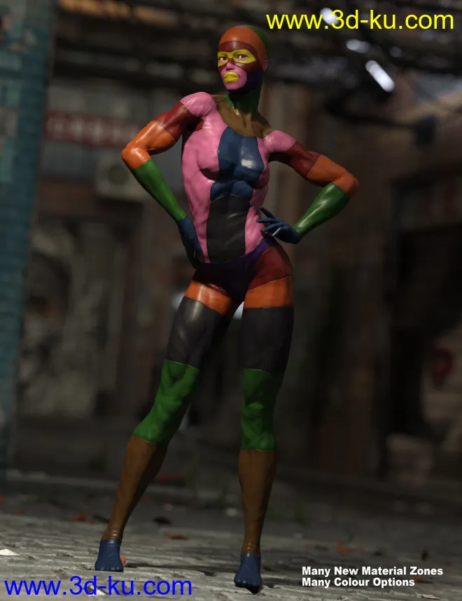 No Suit for Genesis 8 Female(s)模型的图片3