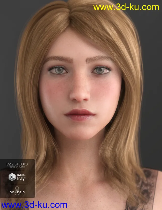 Nora HD for Genesis 8 Female模型的图片2