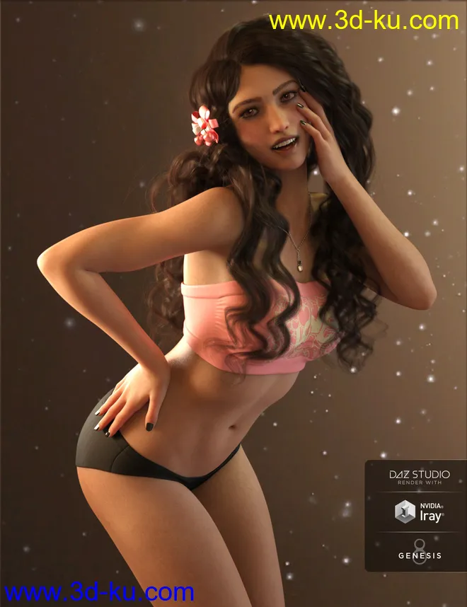Nora HD for Genesis 8 Female模型的图片3