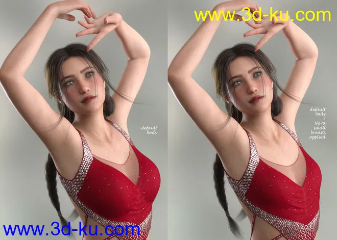 Nora HD for Genesis 8 Female模型的图片9