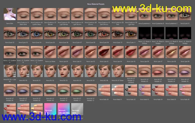 Nora HD for Genesis 8 Female模型的图片15