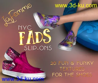 3D打印模型NYC Fads SlipOns for La Femme的图片