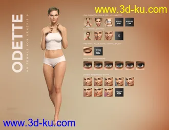 3D打印模型Odette for Genesis 8 Female的图片