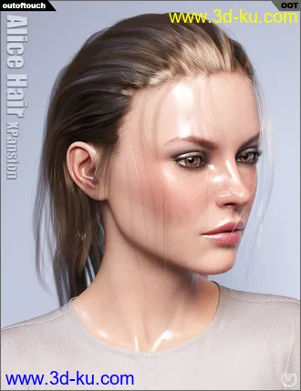3D打印模型OOT Hairblending 2.0 Texture XPansion for Alice Wet and Dry Hair的图片