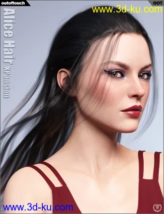 3D打印模型OOT Hairblending 2.0 Texture XPansion for Alice Wet and Dry Hair的图片