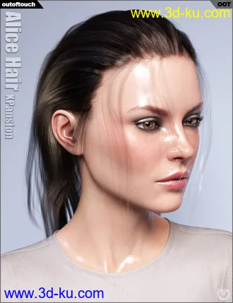 3D打印模型OOT Hairblending 2.0 Texture XPansion for Alice Wet and Dry Hair的图片