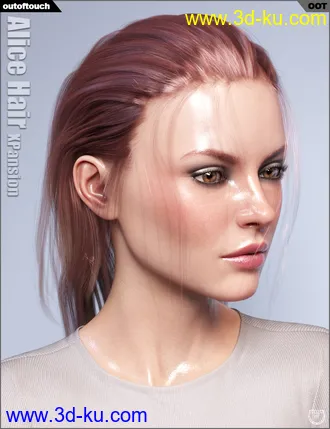 3D打印模型OOT Hairblending 2.0 Texture XPansion for Alice Wet and Dry Hair的图片