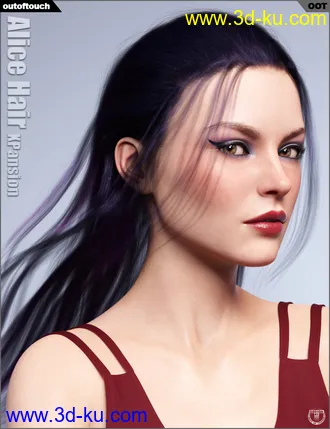 3D打印模型OOT Hairblending 2.0 Texture XPansion for Alice Wet and Dry Hair的图片
