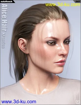 3D打印模型OOT Hairblending 2.0 Texture XPansion for Alice Wet and Dry Hair的图片