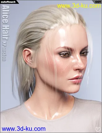 3D打印模型OOT Hairblending 2.0 Texture XPansion for Alice Wet and Dry Hair的图片