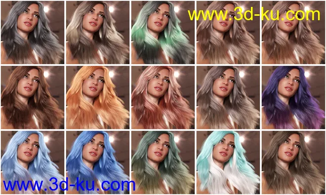 OOT Hairblending 2.0 Texture XPansion for Caprice Hair模型的图片13