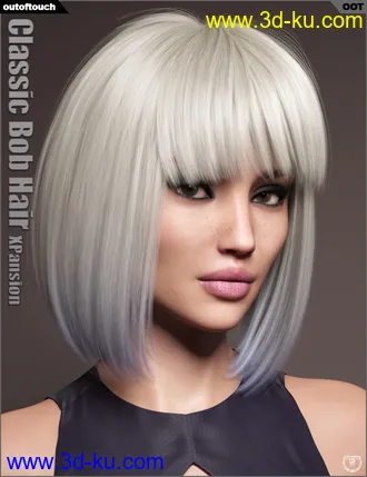 3D打印模型OOT Hairblending 2.0 Texture XPansion for Classic Bob Hair的图片
