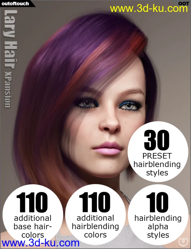 OOT Hairblending 2.0 Texture XPansion for Lary Hair模型的图片1