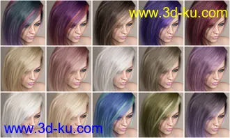 3D打印模型OOT Hairblending 2.0 Texture XPansion for Lary Hair的图片