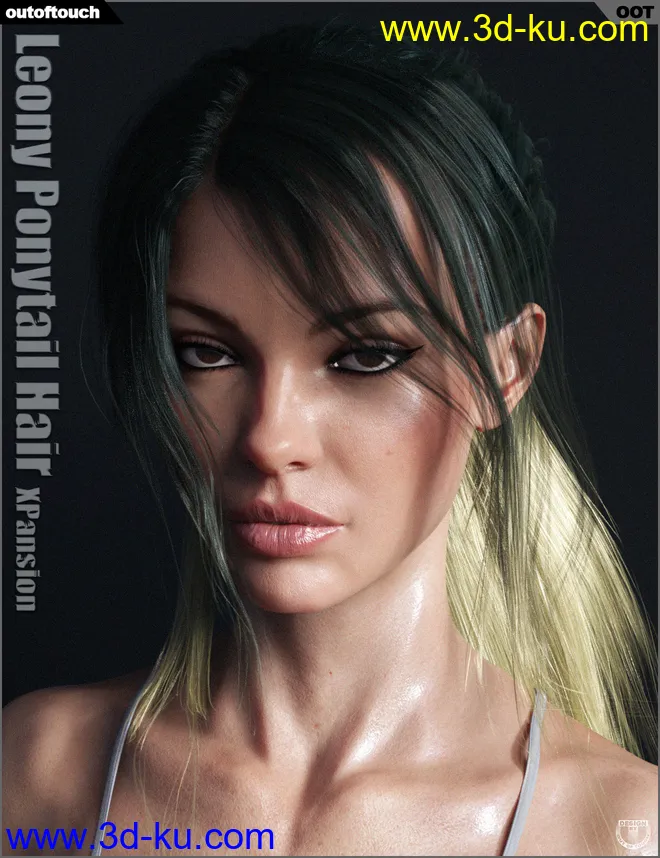 OOT Hairblending 2.0 Texture XPansion for Leony Wet & Dry Ponytail Hair模型的图片6