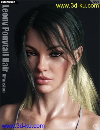 3D打印模型OOT Hairblending 2.0 Texture XPansion for Leony Wet & Dry Ponytail Hair的图片