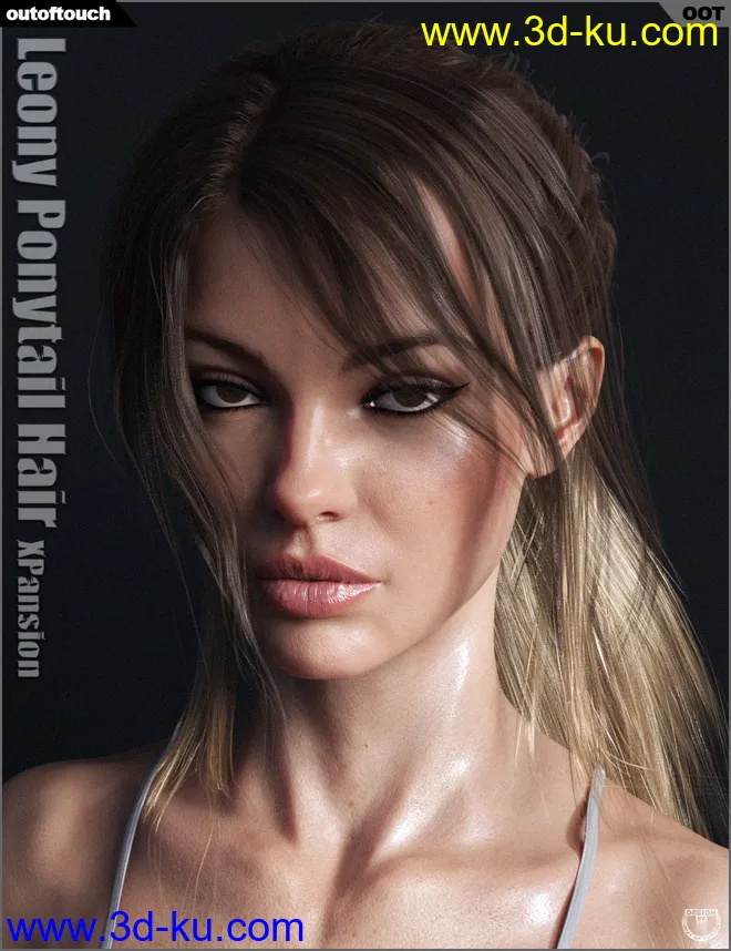 OOT Hairblending 2.0 Texture XPansion for Leony Wet & Dry Ponytail Hair模型的图片10