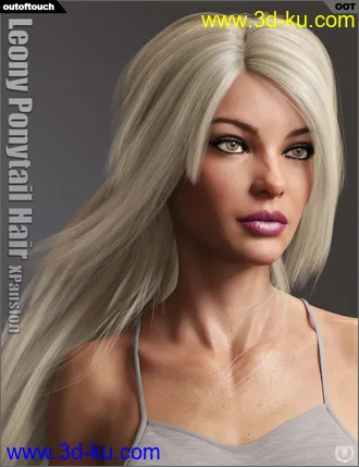 3D打印模型OOT Hairblending 2.0 Texture XPansion for Leony Wet & Dry Ponytail Hair的图片