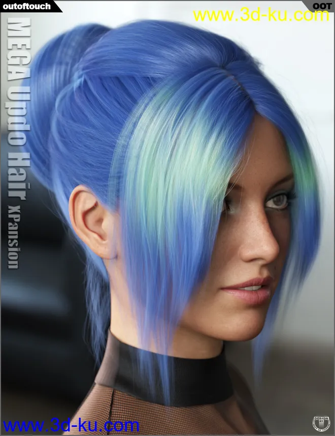 OOT Hairblending 2.0 Texture XPansion for MEGA Updo Hair模型的图片8
