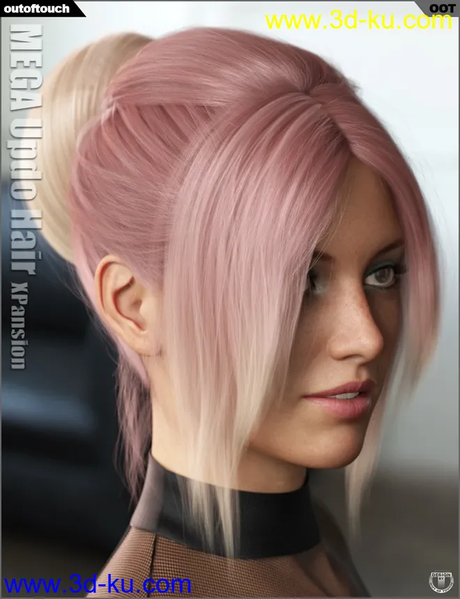 OOT Hairblending 2.0 Texture XPansion for MEGA Updo Hair模型的图片10