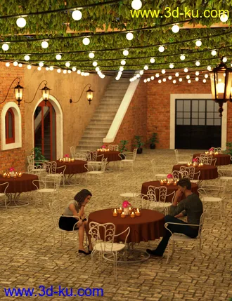 3D打印模型Open Air Cafe的图片