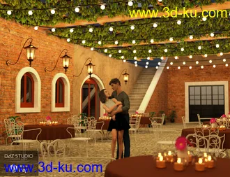 3D打印模型Open Air Cafe的图片