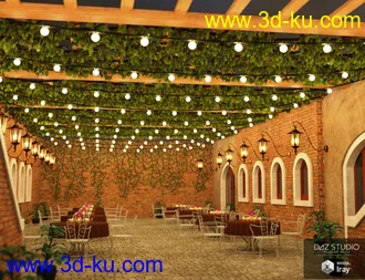 3D打印模型Open Air Cafe的图片