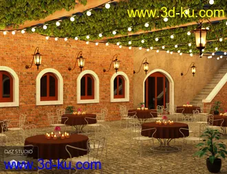 3D打印模型Open Air Cafe的图片
