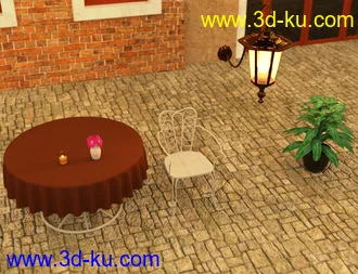 3D打印模型Open Air Cafe的图片