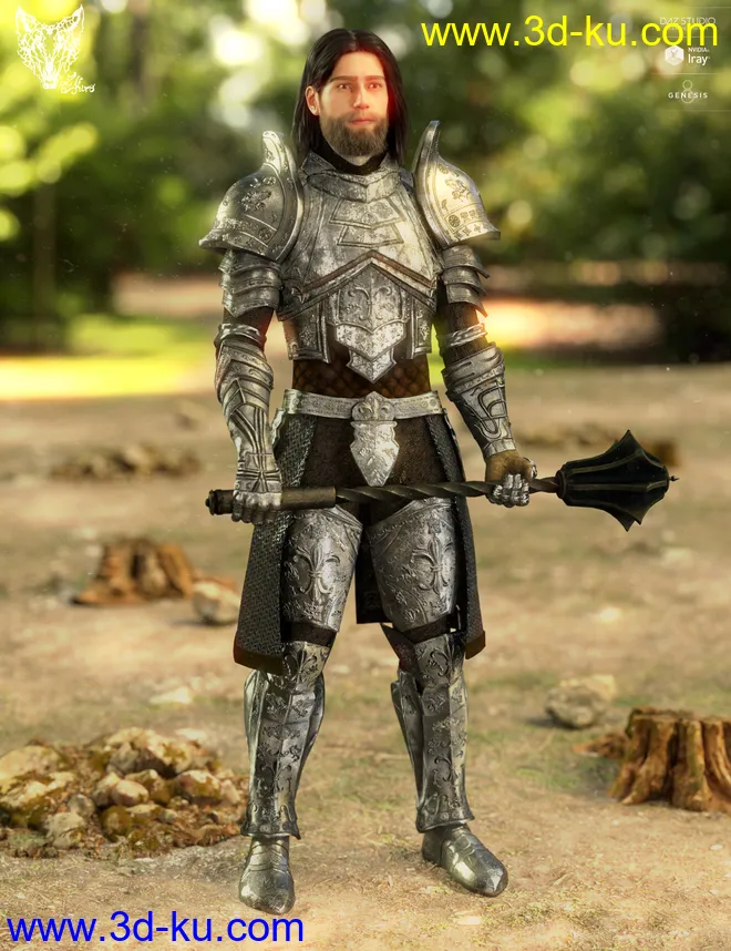 Orlean's Armor for Genesis 8 Male(s)模型的图片1