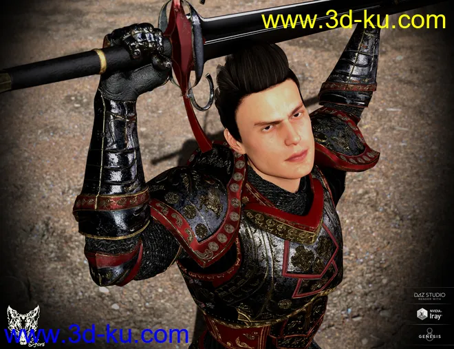 Orlean's Armor for Genesis 8 Male(s)模型的图片5