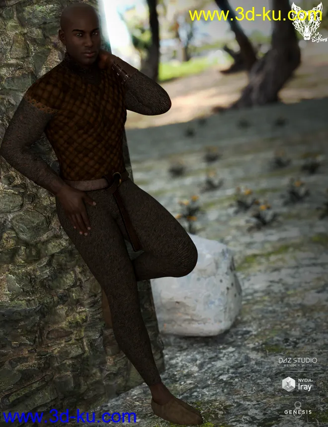 Orlean's Armor for Genesis 8 Male(s)模型的图片6
