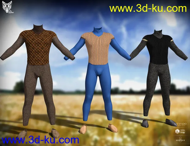Orlean's Armor for Genesis 8 Male(s)模型的图片7