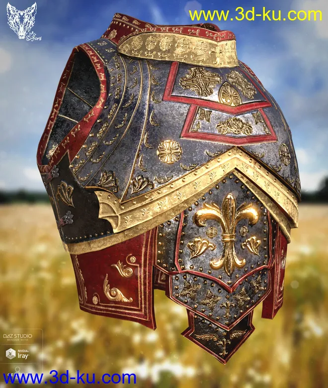 Orlean's Armor for Genesis 8 Male(s)模型的图片8