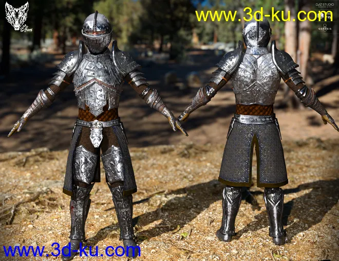 Orlean's Armor for Genesis 8 Male(s)模型的图片12