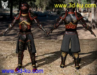 3D打印模型Orlean's Armor for Genesis 8 Male(s)的图片