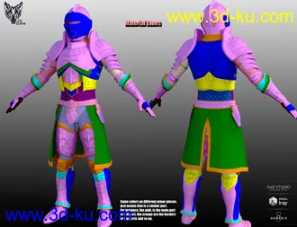 3D打印模型Orlean's Armor for Genesis 8 Male(s)的图片