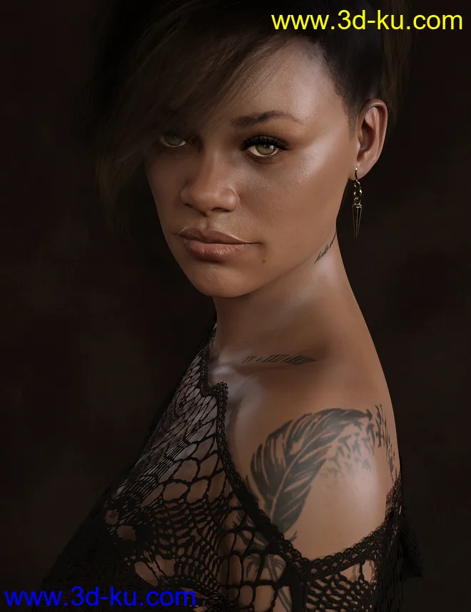 Oshun For Genesis 8 Female模型的图片3
