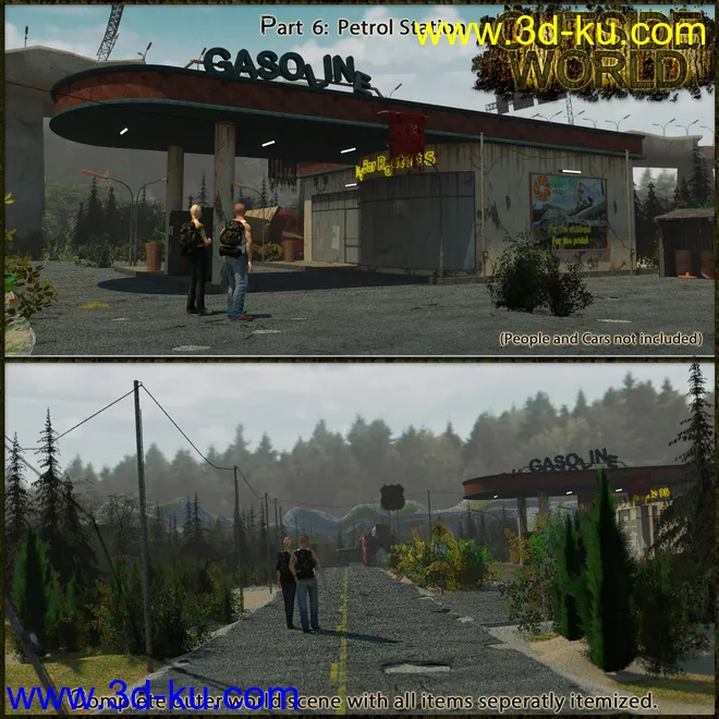 Outside World - Part6 - Petrol Station模型的图片1