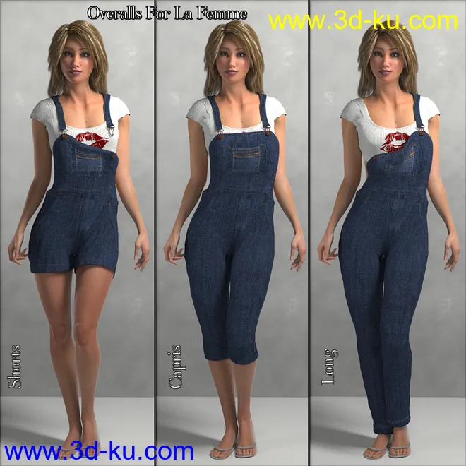 Overalls For La Femme模型的图片1