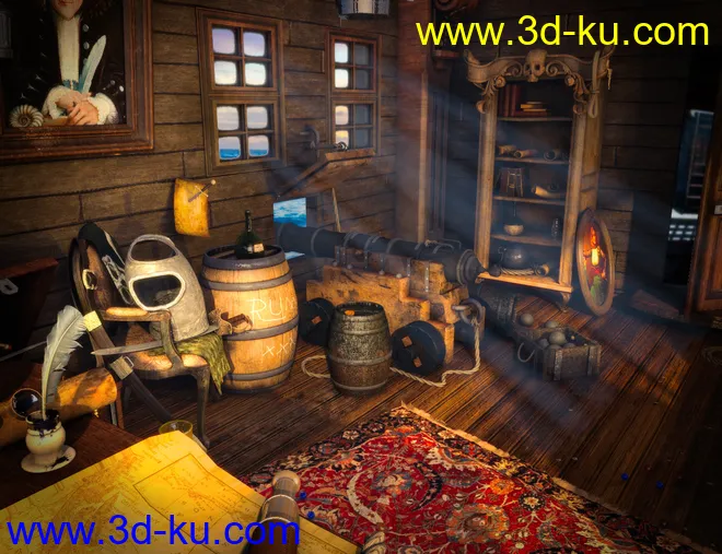 Pirate Cabin模型的图片9