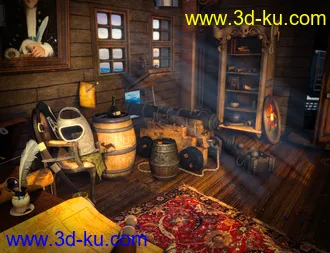 3D打印模型Pirate Cabin的图片